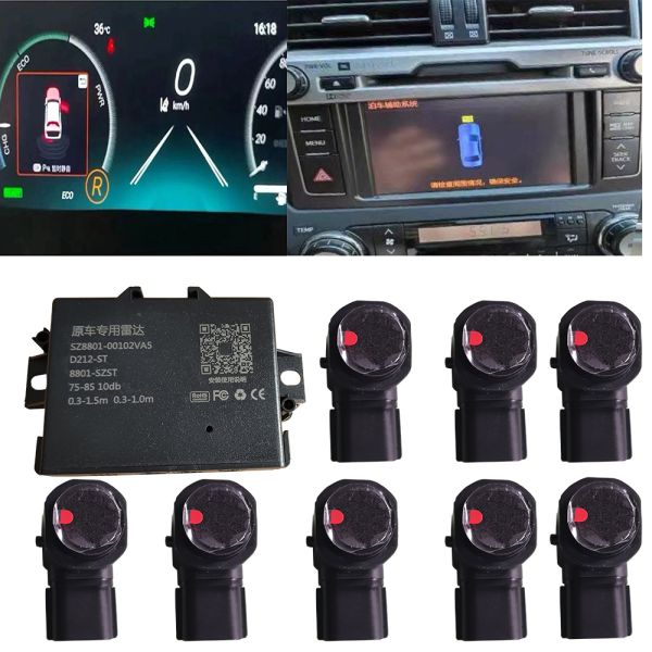 Car Front Rear Parking Distance Sensor System With Display Camera For Toyota Corolla