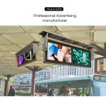 Ceiling Mounted Bus Advertising Player / Double LCD Screen 18.5Inch 220V