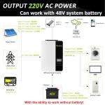 In stock GROWATT SPF5000ES off grid inverter 48V single phase with WIFI module