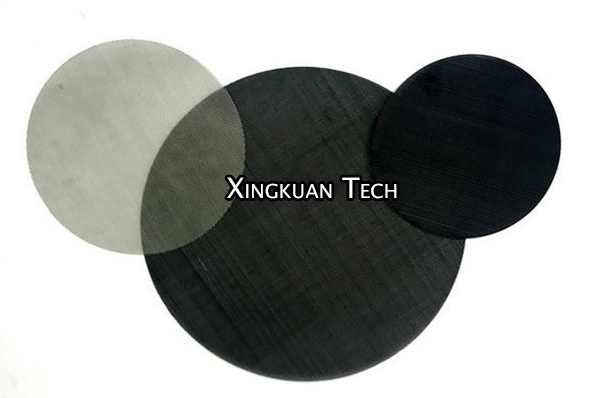 Extruder Screen Pack Filter Disc Black Wire Mesh Cloth Round Pieces