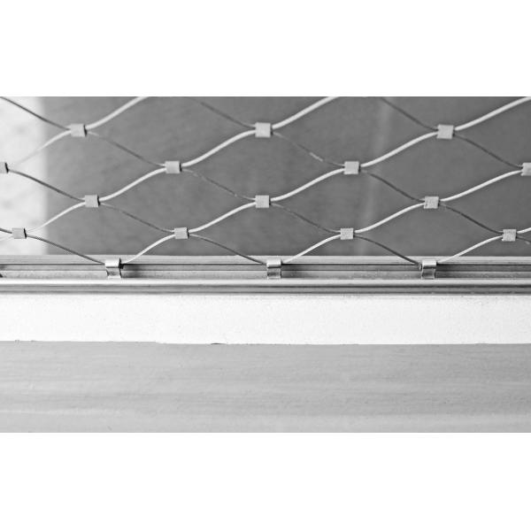 2mm 304 Stainless Steel Rope Mesh Netting Fall Prevention Good Flexibility