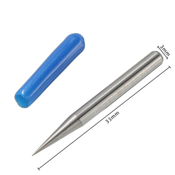 V Shape Flat Bottom Carbide PCB Engraving Bits 3.175mm CNC Router Bit 10/15/20/ 30/45 Degree Milling Cutter Tools