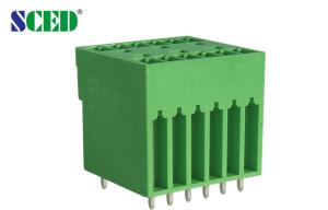 Buy cheap Header 2 decks Pitch 3.50mm Pluggable two levels , melamine terminal blocks product