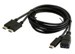 Dual Type C USB Data Cable Robust EMI Performance For 13 Inch Macbook Pro