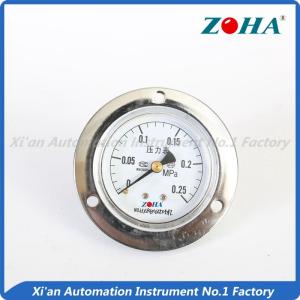 China Plating Air Compressor Pressure Gauge , Silver High Temp Pressure Gauge on sale