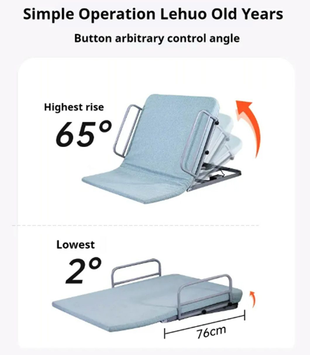 Hot Selling Electric Bed Backrest Adjustable Nursing Medical Lifting Bed