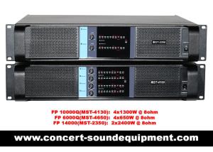 Line Array Sound System , FP 10000Q 4 Channel Switch Mode Amplifier 4x1300W