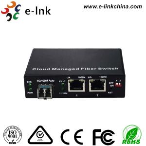 Gigabit POE Fiber Ethernet Media Converter Smart Cloud Managed 2 Years Warranty