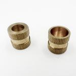 OEM Knurled Brass Threaded Inserts , Precision Threaded Nut Insert