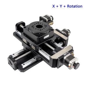 Aluminum Alloy XYR Motorized Rotation Stage Three Dimensional