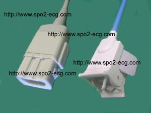 China GE Medical SPO2 Finger Sensor DB 9 pin / pulse oximeter probe Finger Clip And Softtip on sale