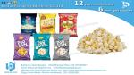 Vertical form fill seal packaging machine for popcorn with 10 heads weigher