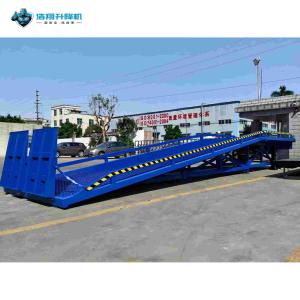 Buy cheap Mobile Dock Ramp-Rated Load 10 Tons Total Length 11 Meters Truck Loading And Unloading Blue product