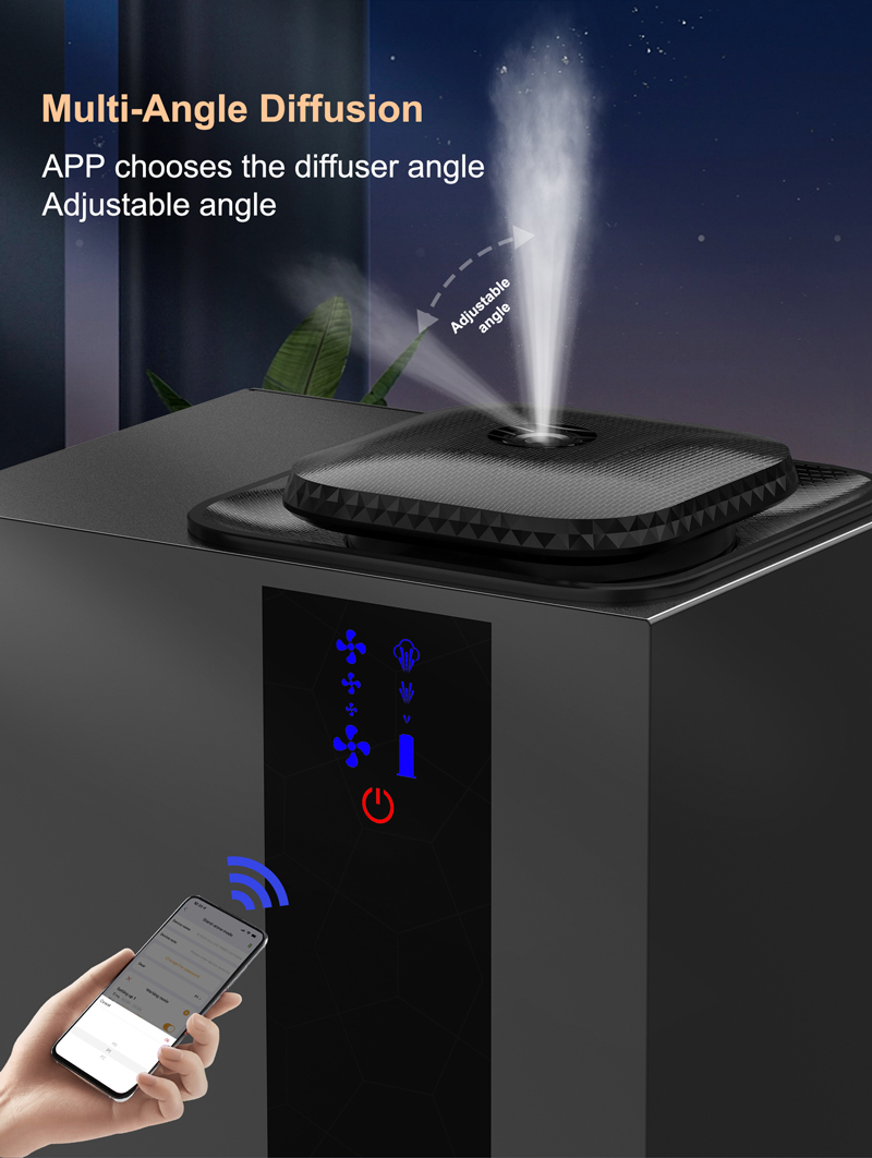 A1000 Humidifier Essential Oil Aroma Diffuser Bluetooth 800ml