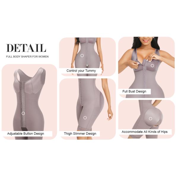 Control Level Firm HEXIN Women's Seamless Shapewear for Bodyshaping and Butt Lifting
