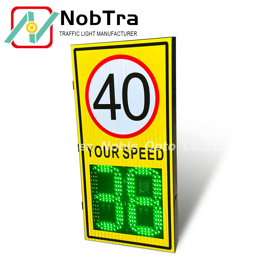 Power Source 220VAC Digital Speed Limit Signs Traffic Sign Temperature Range -40°C To 60°C Suitable for Various Road Conditions