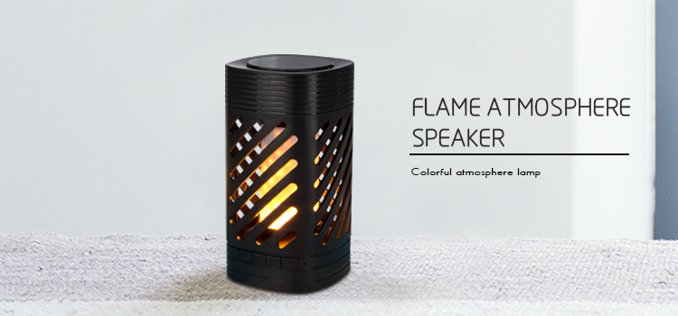 Built In Li Battery Portable Wireless Bluetooth Flame Speaker