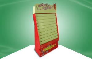 China Christmas Gift Card Cardboard Display Racks With Tiers , recyclable on sale