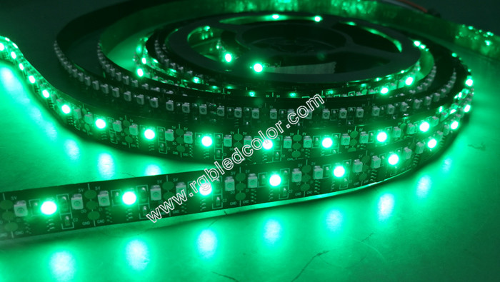 5v 3528 program control green single color led strip 144led
