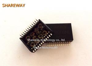 China Lan Transformers H1036LNL support four single or double-stacked RJ-45 connectors on sale
