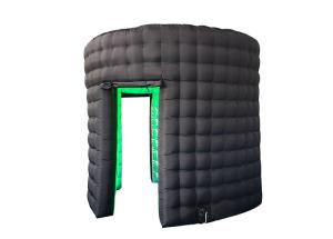 China Pop Up Photo Booth Enclosure LED Inflatabl Booth Customized Size 3*2.7 M on sale