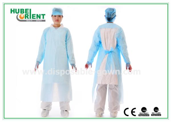 Quality Lightweight Non Stimulating Protective Disposable CPE Gown for sale