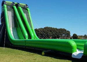 China 0.55mm PVC Tarpaulin Giant Inflatable Slide With Double Stitching on sale