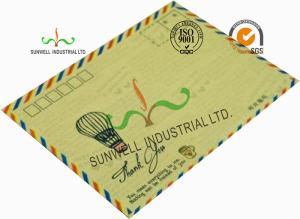 Buy cheap Standard Size Kraft Paper Custom Printed Envelopes With UPC Barcode Printing Edge product