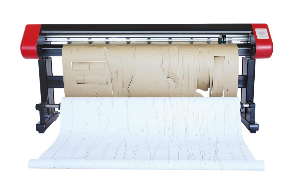 Textile CAD Plotter Machine Double HP45 Cartridges High Printing Speed