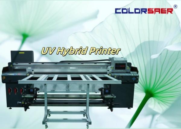 Quality Shanghai Manufacturer Digital Hybrid UV Plotter Wide Format Printer 6 Feet Roll To Roll With Flatbed UV Hybrid Printer for sale