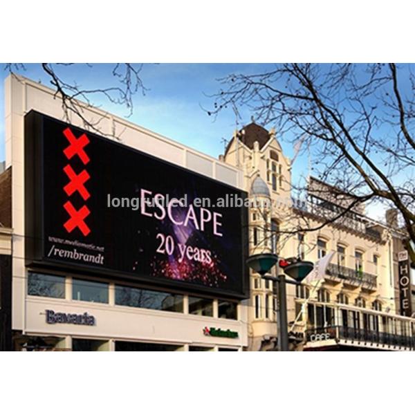 Lightweight HD 10mm Outdoor Fixed LED Display For Roadside 1/4 Scan Mode