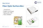 1 Port Fiber Optic Surface Box SC/APC Suitable for Indoor application unloaded