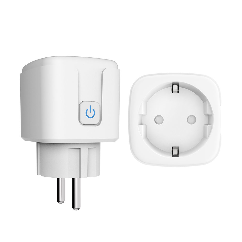 Eu Smart Plug Socket Wifi Outlet Tuya Alexa Voice Control Electrical Power Socket