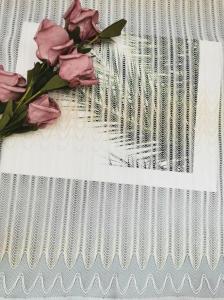 Geo Corded Linear Embroidery Tone - Tone Polyester Lace Trim