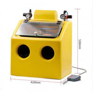China 220V Antique Gold And Silver Sandblasting Machine Frosted Glass on sale
