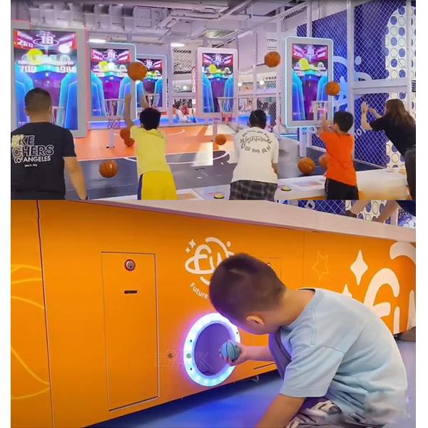 Hardware 5 Players Electronic Arcade Basketball Game Machine