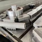 Controlled By PLC Flexible Single Wall Corrugated Pipe Machine ABB Frequency