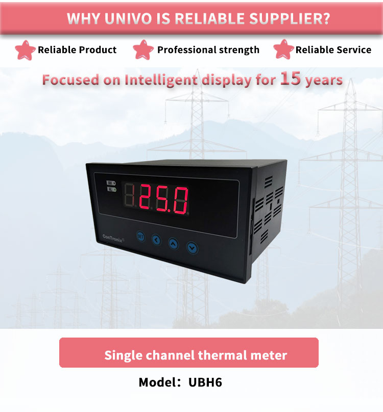 Universal Panel Specifications for UNIVO Y Display Input Signal Thermal Instrument