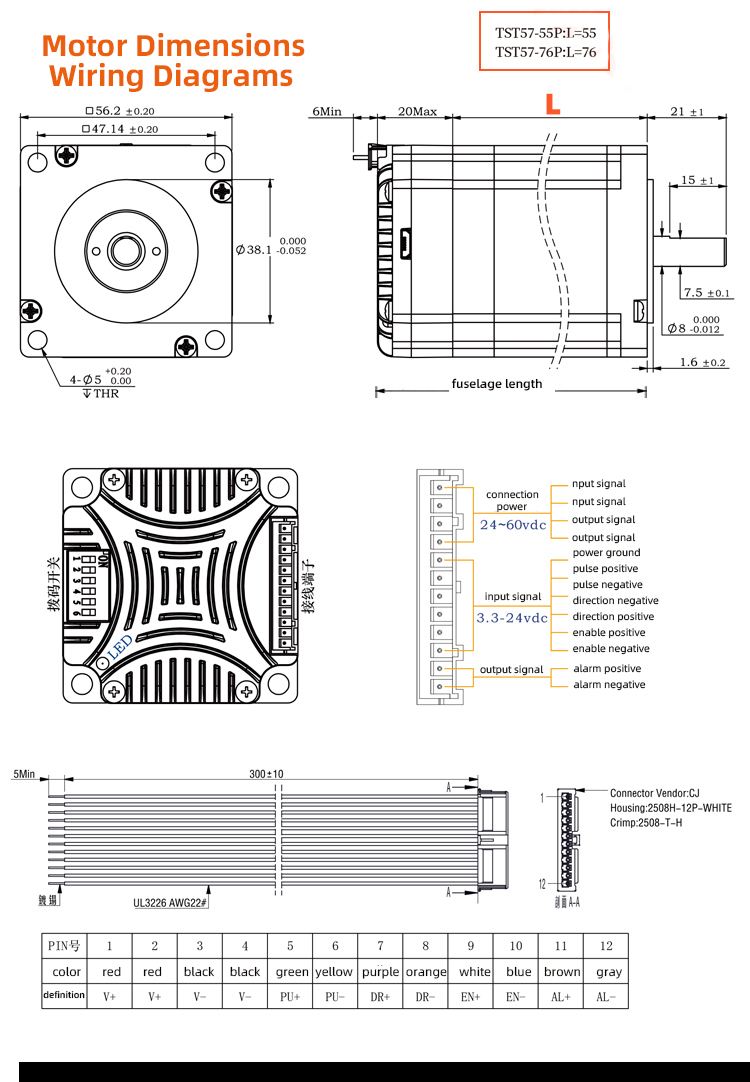 Brushless Dc Servo Stepper Motor Voltage 110V For Cnc Robot