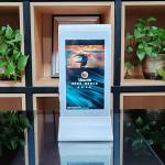 7 Inch Table Advertising Menu LCD Display Touch Screen With Another Side Paper