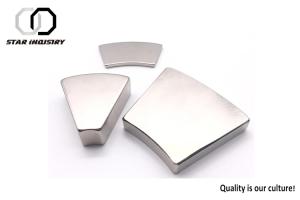Buy cheap Make Custom Magnets Ni Coating Segment Arc Magnet Strong N52 NdFeB Arc Magnets product