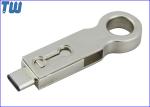 Smart Phone External Storage 128GB USB Flash Drive Key Ring Attached