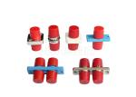 Red Short Boot FC Fiber Optic Connector , Duplex Single Mode OS2 Fiber FC
