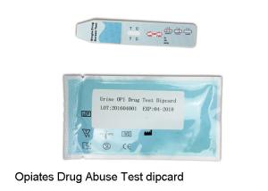 Rapid OPI Drug Abuse Test Kit 4mm Dipcard , Urine Drug Self Test Kit For Medical
