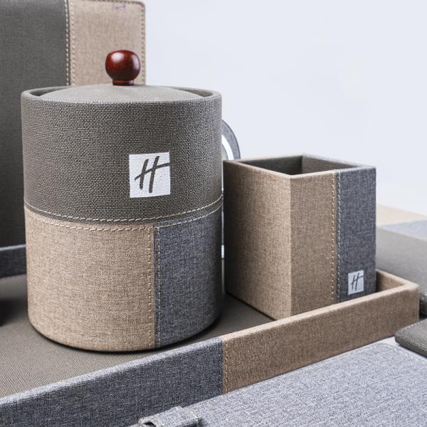 Five Star Customized Logo Leather Tray Hotel Accessories