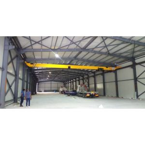 Prefabricated H Section Steel Frame Structural Warehouse with Overhead Crane