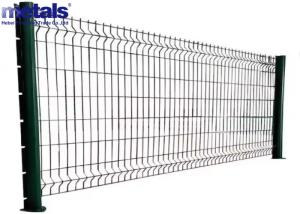 3.5mm 50X100MM Different Post Types 3d Mesh Fence For Various Applications