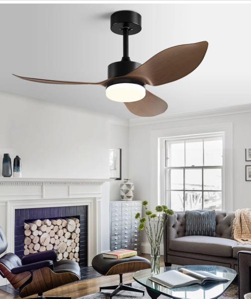 Quality Retro Nordic Ceiling Fan 38 Inch Variable Frequency Fan Pendant Light for sale