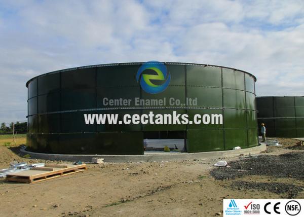 Quality Dome Roof Glass Fused Steel Tanks For Sewage Treatment Plant for sale