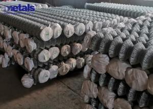 Hot Dipped Galvanized Chain Link Mesh Fence Netting 6 Foot 9 Gauge For Secure Fencing